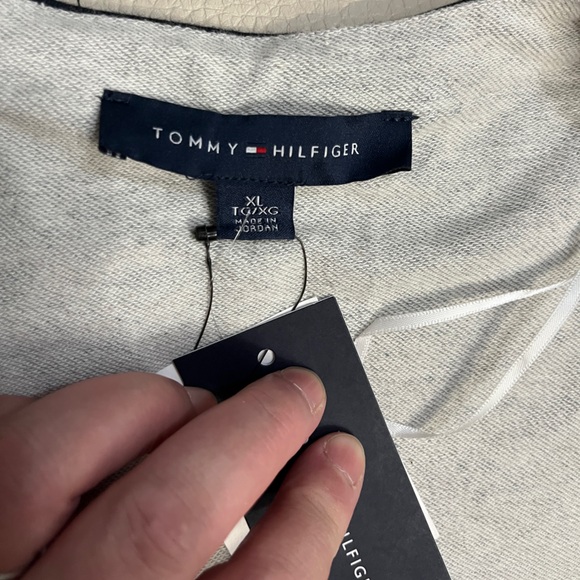 NWT - Tommy Hilfiger Women's Contrast Trim Open Front Jacket - Size XL - Picture 11 of 13